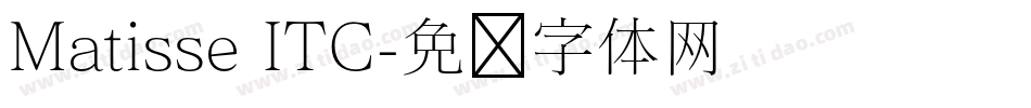 Matisse ITC字体转换